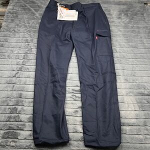 Portwest Bizweld Mens XL Navy Blue Flame Resistant Cargo Work Pants FR BZ31
